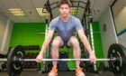 Fife physio expert Benji Gilbert enjoys working out in the gym at his work. He is pictured doing barbell deadlifts.