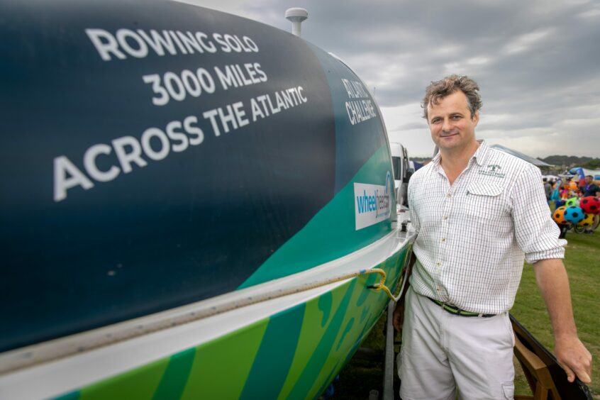 Henry Cheape, from St Andrews, is attempting to row the Atlantic solo using the 2022 winning boat for this event.