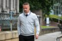 Leigh Griffiths arrives at Dundee Sheriff Court. Image: DC Thomson.