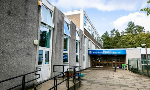 Ardler Primary School in Dundee, which has Raac in its roof