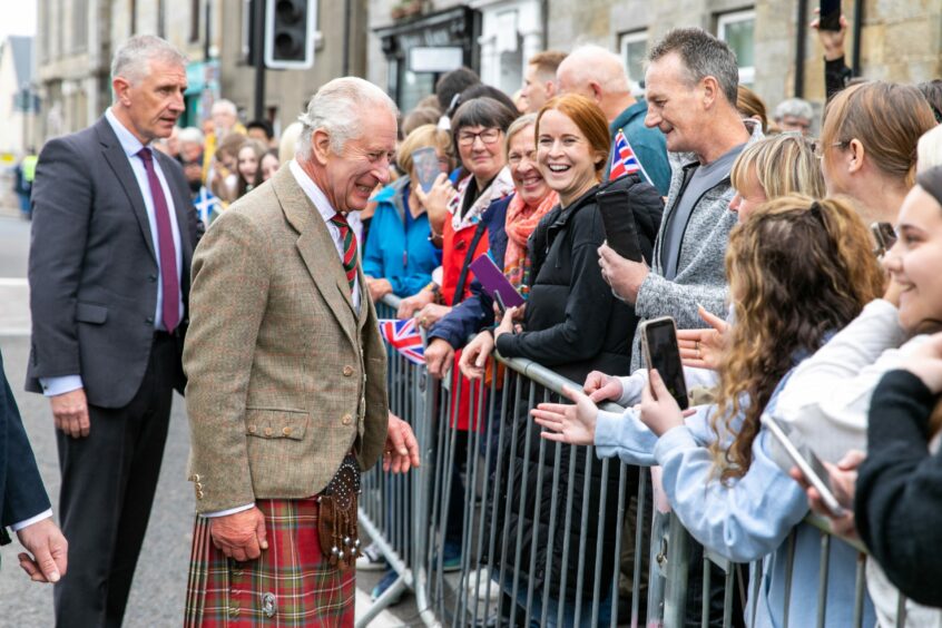 King Charles meets the crowds in Kinross