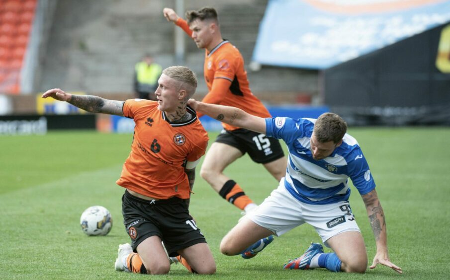 Craig Sibbald, left, returned to action on Saturday