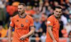 Dundee United's Louis Moult, left, and fellow attacker Tony Watt.
