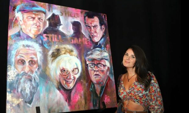 The Still Game painting was created by Rachel Jordan.