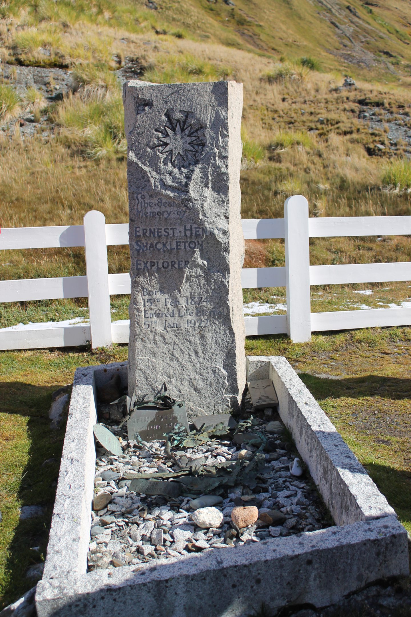 Ernest Shackleton's Memorial. South Georgia. Image: Julie Shaughnessy