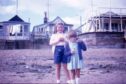 A young Phyllida and her sister at Shelly Beach, Exmouth. Image: Phyllida Shrimpton.