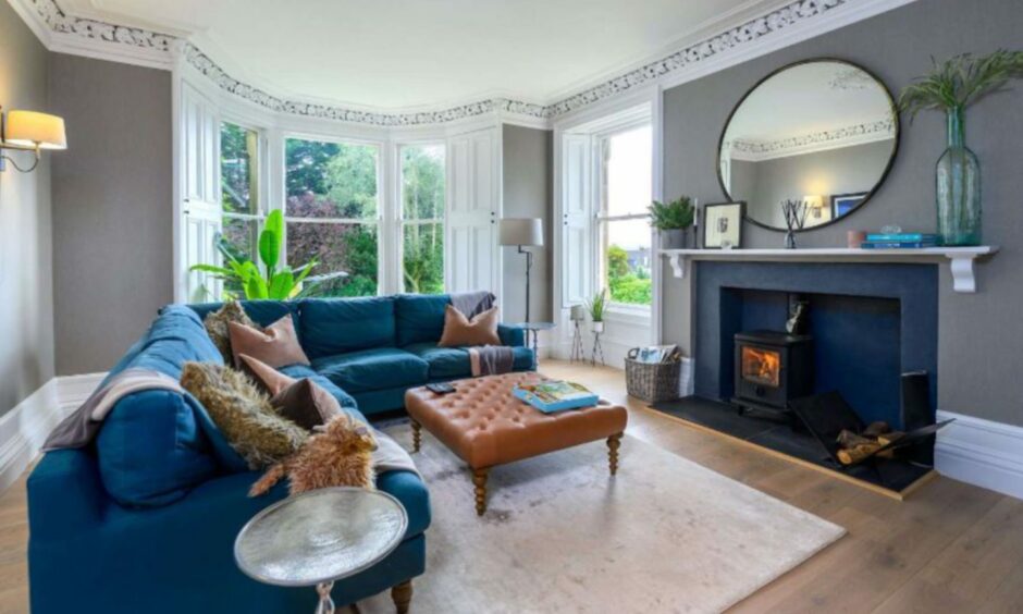 Formal sitting room at Yorkhill in Crieff.