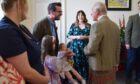 King Charles III met Tayside and Fife families at Kinross Day Centre.