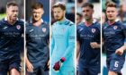 Raith Rovers summer transfer window signings: Keith Watson, Callum Smith, Kevin Dabrowski, Shaun Byrne and Euan Murray. Images: SNS.