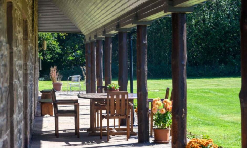 Verandah at Old Mill House, Errol.