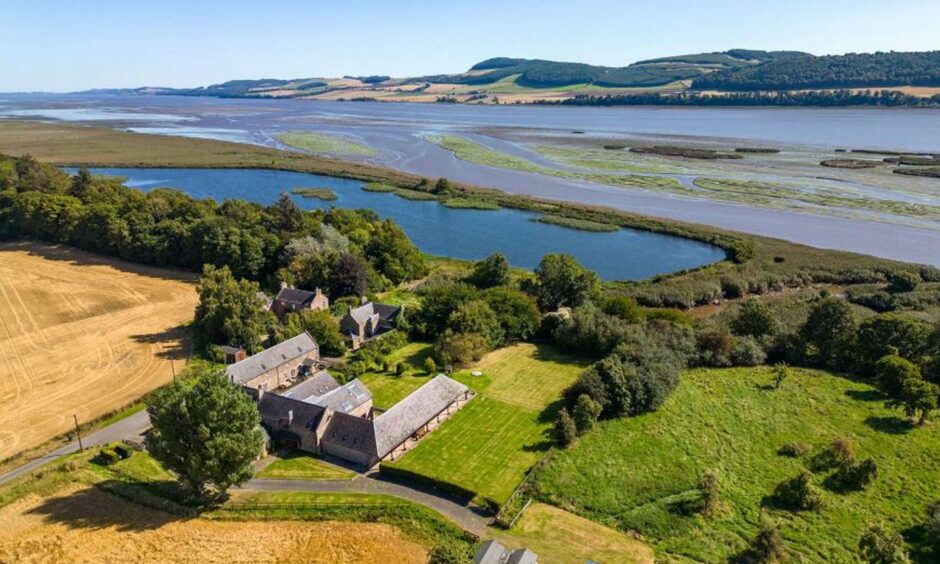 Tay Estuary of Old Mill House, Errol.