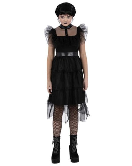 Wednesday Addams costume perfect for family Halloween events