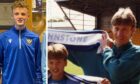 St Johnstone great, Sergei Baltacha with son, Sergei jnr after he signed in 1990 and (left) grandson, Alex.