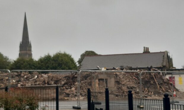 The former Kitty's nightclub in Kirkcaldy has been demolished.