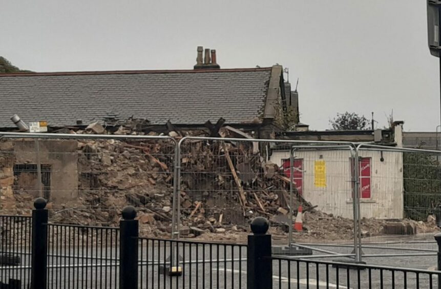 Kitty's in Kirkcaldy is nothing but a pile of rubble.