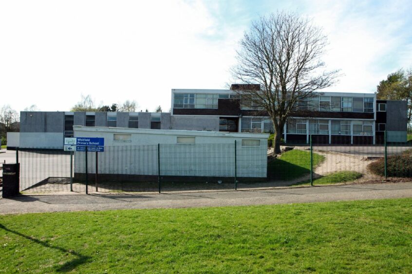 The old Whitfield Primary School building in Dundee