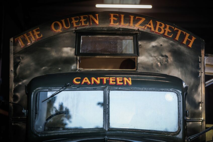 Queen Mother Austin canteen truck at Glamis. 