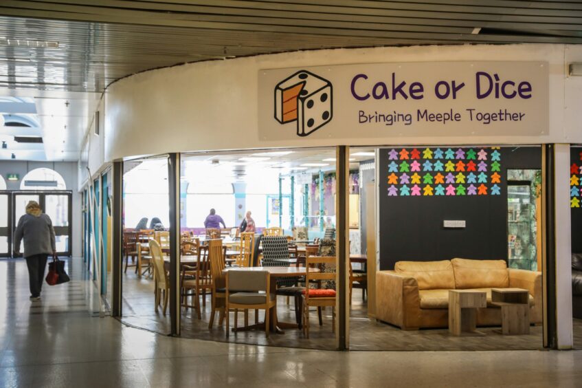 Cake or Dice at the Keiller Centre, Dundee