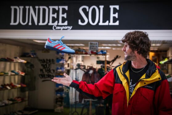 Owner Kris Boyle stands in front of his new shop in the Wellgate shopping centre