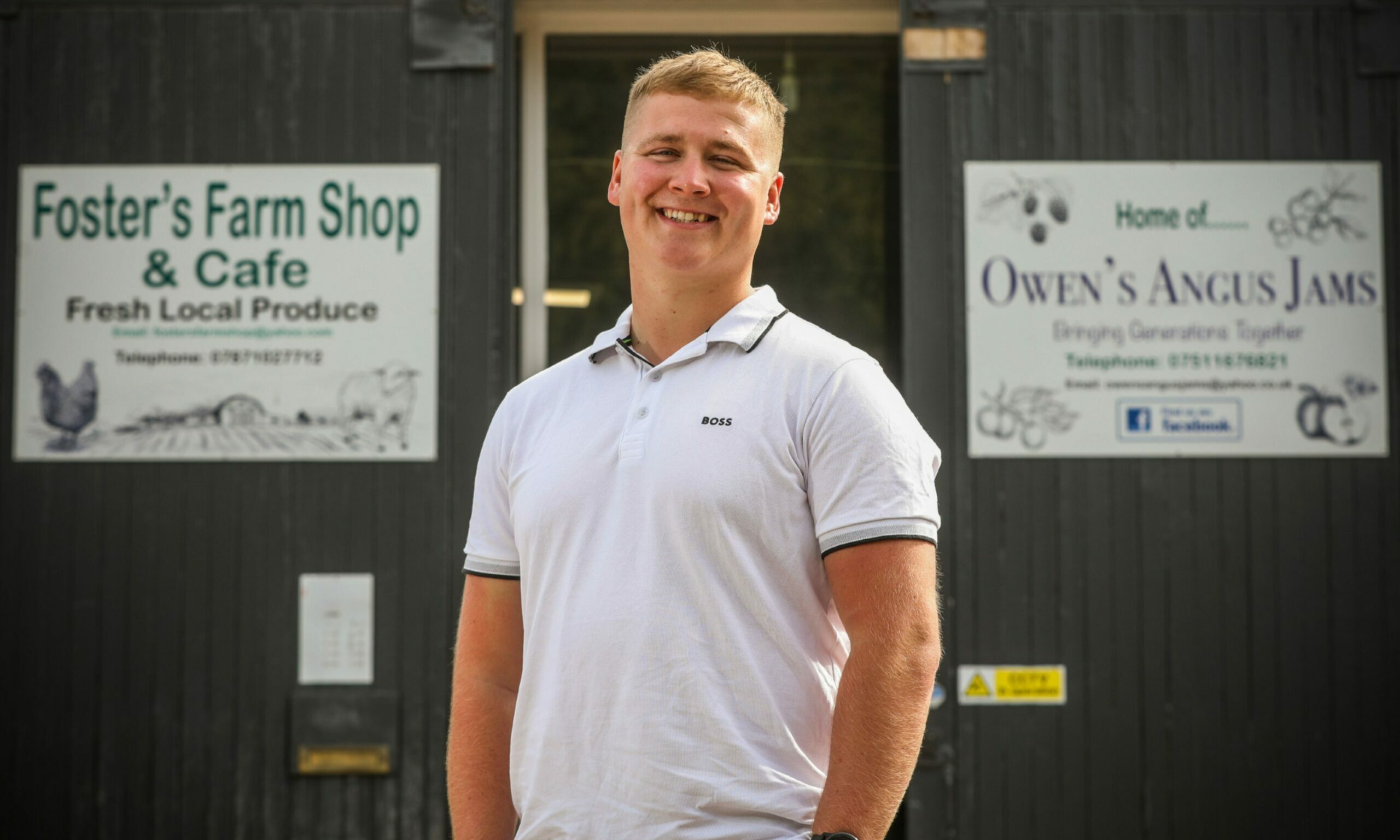 Owen Foster, owner of Foster's Farm Shop and Cafe in Forfar.