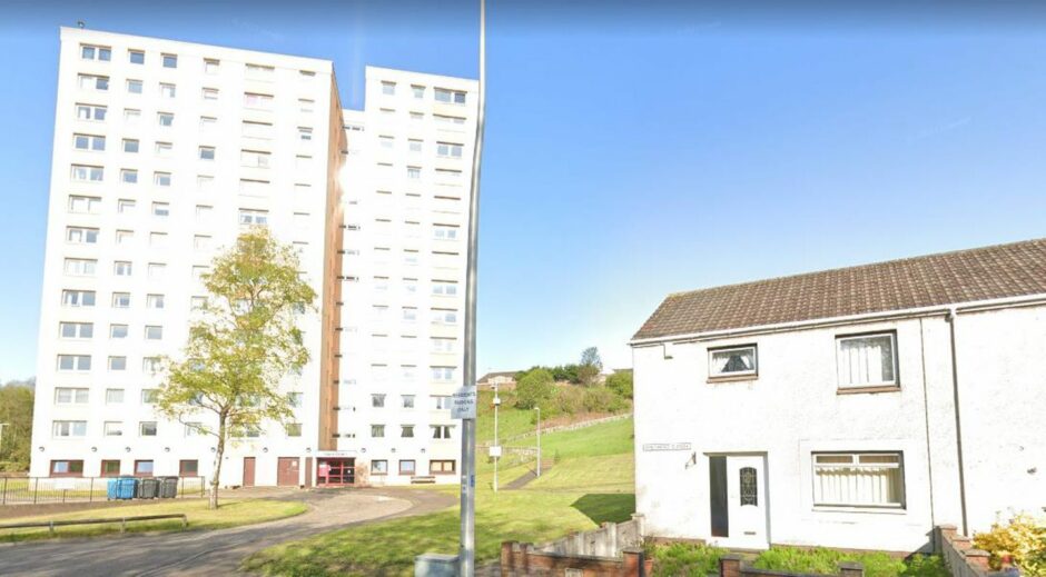 One of the two Methil tower blocks.