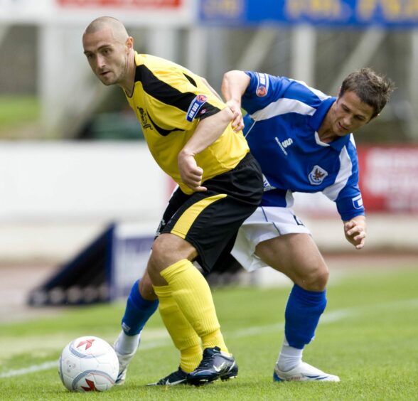 Chris Millar made his St Johnstone debut against Livingston in the old First Division. 