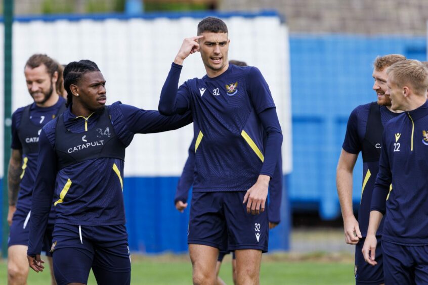 St Johnstone training. 