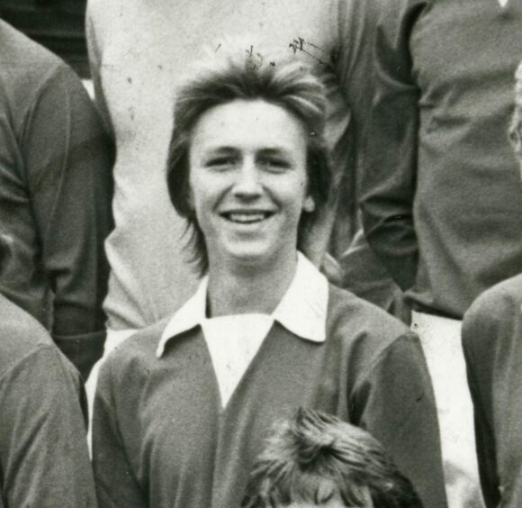 Vic Robertson as a young St Johnstone player. 