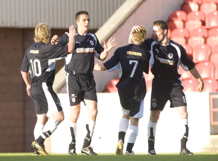 Andy Tod during his season at Raith. Image: SNS.