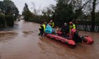 Brechin residents being rescued by boat