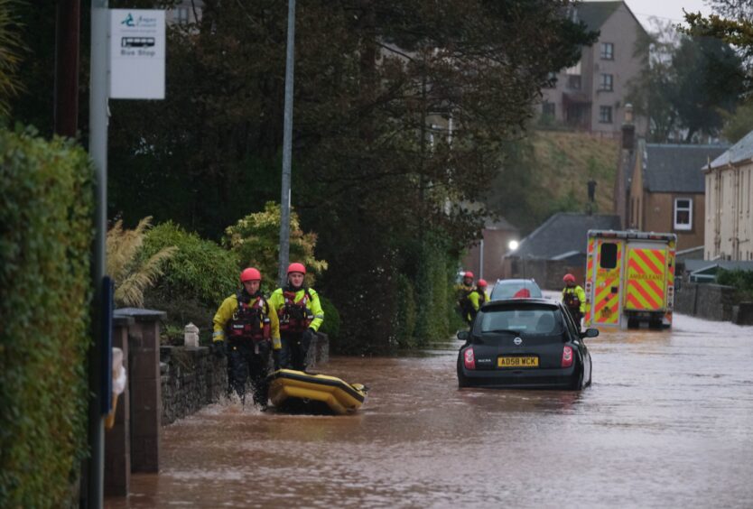 Brechin Storm Babet flooding.