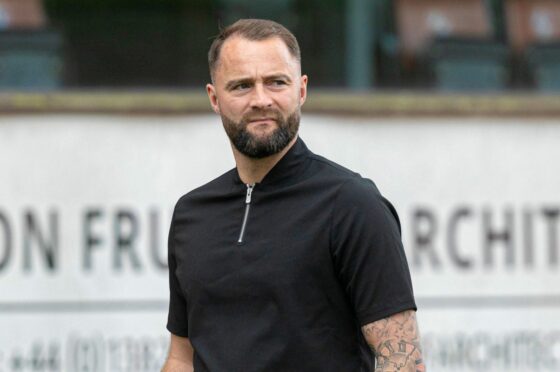 Dunfermline manager James McPake. Image: SNS.