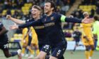 Joe Shaughnessy was the two-goal hero at Livingston for Dundee. Image: SNS