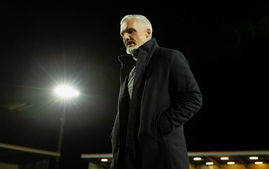Jim Goodwin, Dundee United manager, at Excelsior Stadium, Airdrie