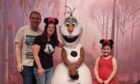 Dave, Jonelle and Olivia meet Olaf the snowman