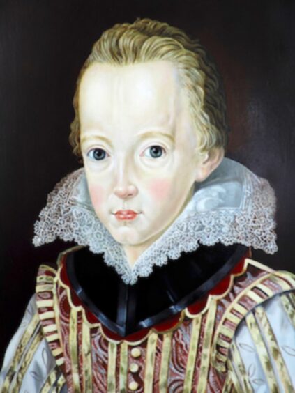 A portrait of Charles aged 5. 