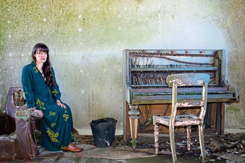 Author Cal Flynn explores an abandoned house in Orkney with a strange but 'weirdly picturesque' old piano