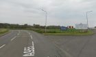 The A955 near Coaltown of Wemyss in Fife, where the crash happened