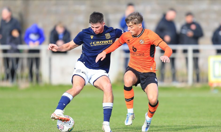 Dundee and Dundee United faced off in the Reserve Cup at North End Park. Image: Sean Dee Photography.