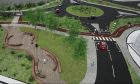 The vision for Guthrie Port roundabout. Image: Angus Council