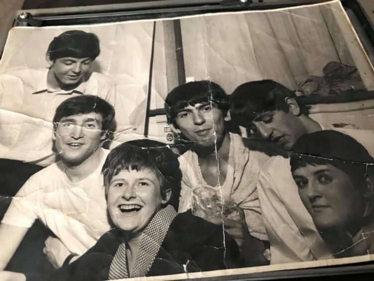 An original photograph of Rita meeting the Beatles in Kirkcaldy.