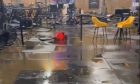 Bell's Sports Centre in Perth flooded.