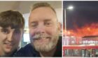 Billy Murphy and son Liam watched in horror as flames engulfed Luton Airport.