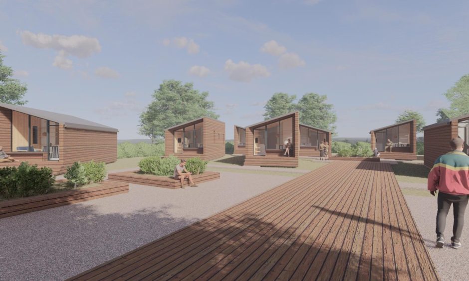 An artist's impression of the Dundee recovery village.