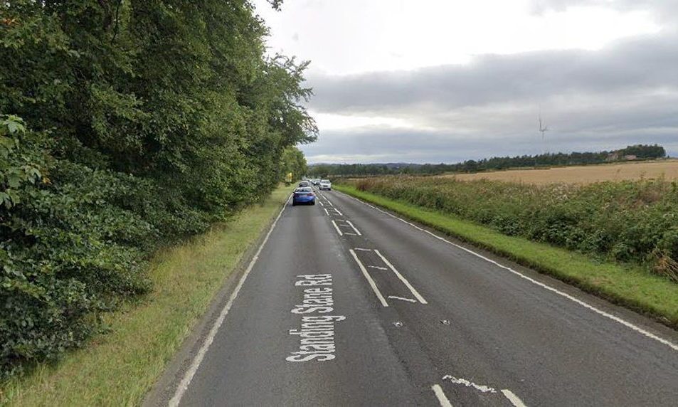 Driver arrested after crash on Fife's Standing Stane Road
