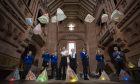 Pupils with their lanterns for the All Aglow parade; Image: Duncan McGlynn