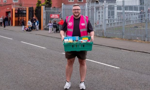 Marty Smith is the leader of Fans for Foodbanks Dundee. Image: Marty Smith
