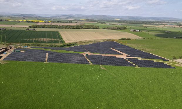 The new Angus solar park. Image: Ecosse Solar Parks.