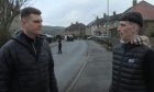 Graeme Armstrong and Dundonian rapper Eugene in Dundee filming the BBC series Street Gangs