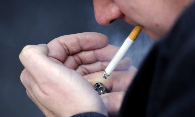 The number of people who smoke in Dundee, Angus and Fife is above the Scottish average. Image: Jonathan Brady/PA Wire
